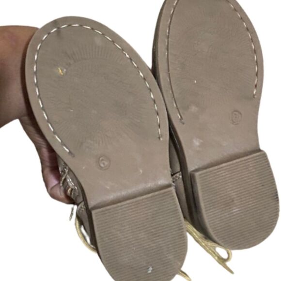 Eva & Zoe Zip Toddler Girl’s Zip Up w/ Faux Lace Detail Taupe Boots Size 6 - Picture 6 of 6